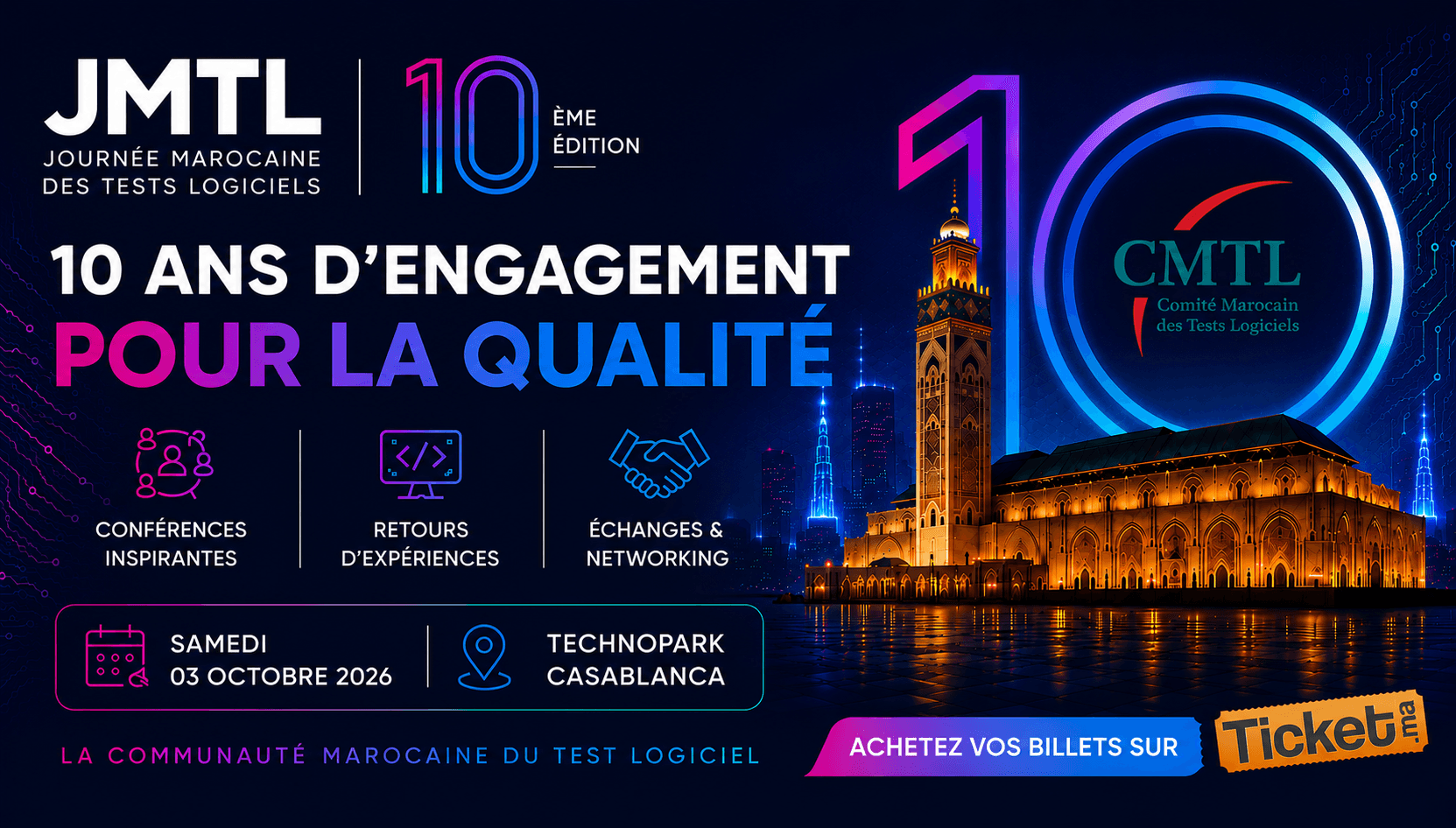 Journée Marocaine des Tests Logiciels – 10ᵉ édition