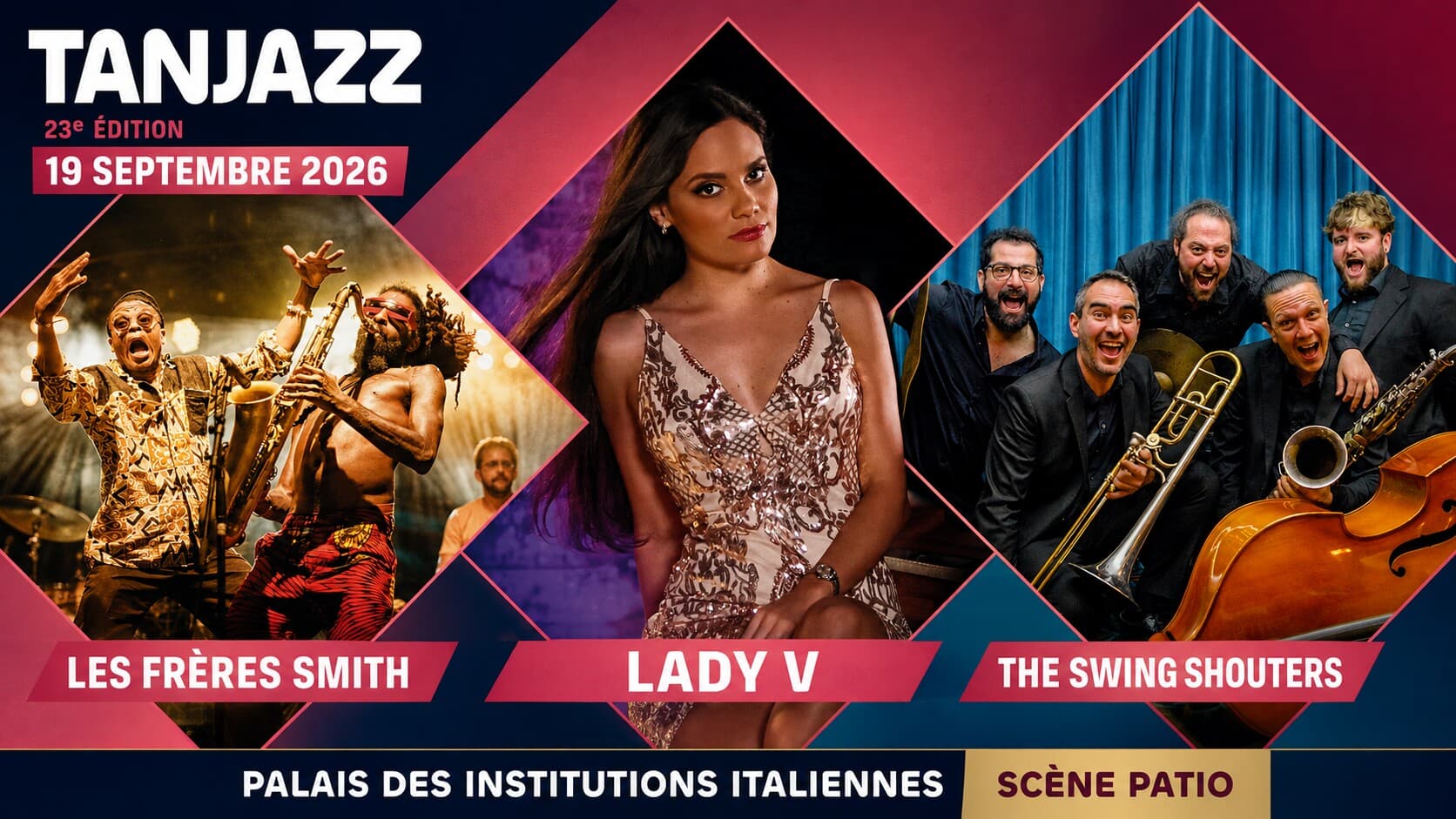 Tanjazz 2026 : Les Freres Smith – Ladyva – The Swing Shouters