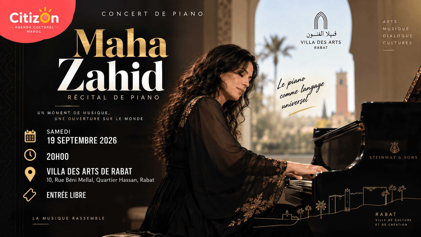 Concert de piano — Maha Zahid