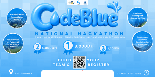 CodeBlue 2025 – Le Hackathon national qui connecte technologie et durabilité !