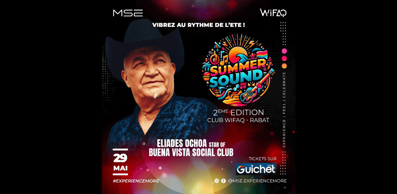 Summer Sound 2025 : Eliades Ochoa ouvre le bal à Rabat le 29 mai !