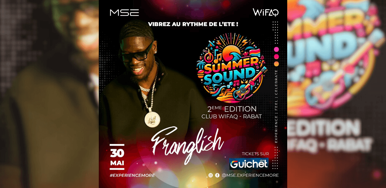 Franglish en live au Summer Sound 2025 – Le 30 mai à Rabat