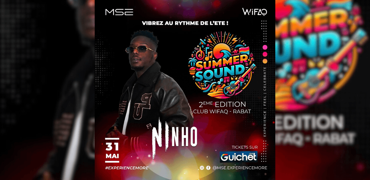 Ninho en live au Summer Sound 2025 – Clôture explosive le 31 mai à Rabat