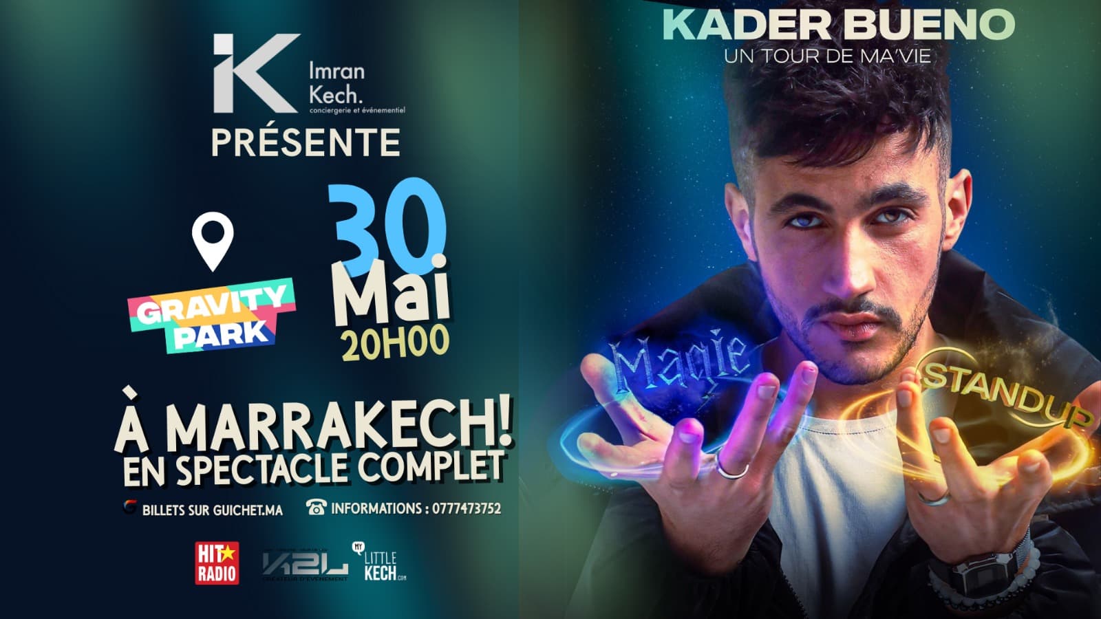KADER BUENO AU GRAVITY PARK LE 30 MAI !