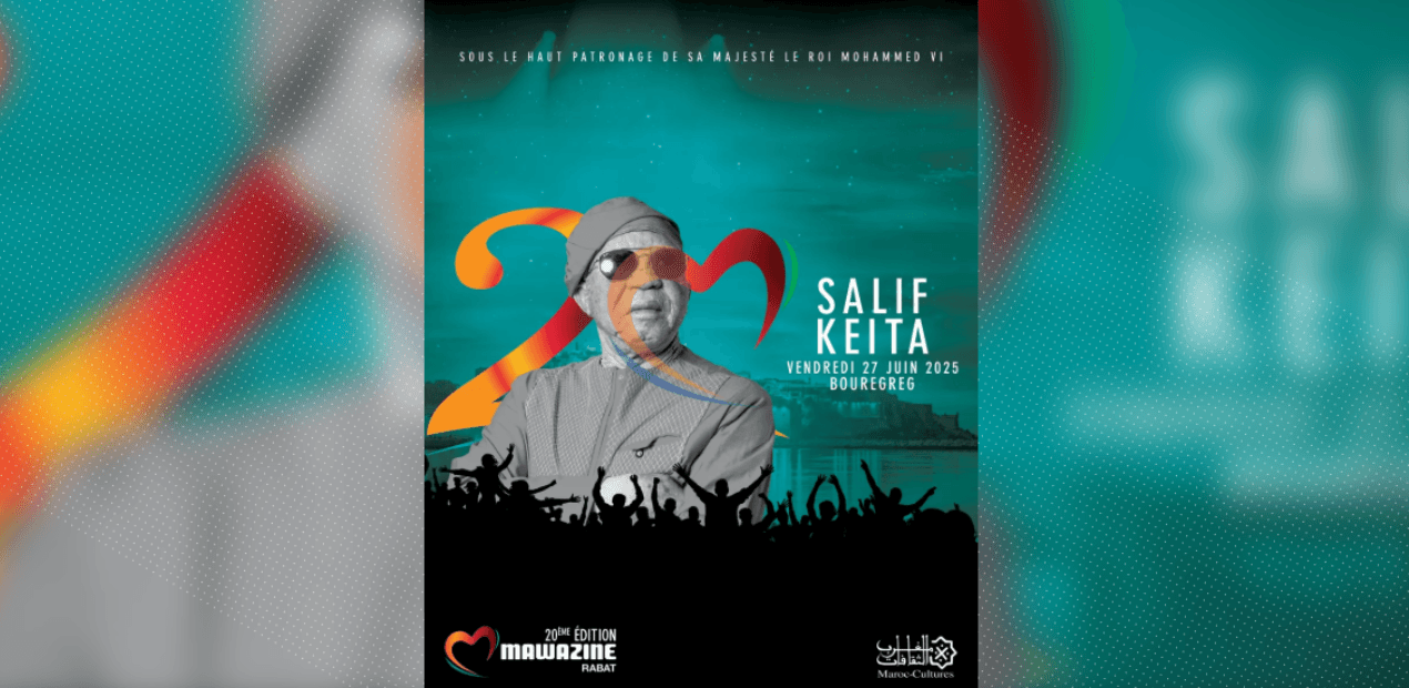 SALIF KEITA À BOUREGREG : LA VOIX D’OR DU MALI FAIT RÉSONNER LE FESTIVAL MAWAZINE 2025