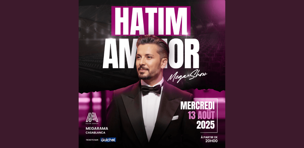 Hatim Ammor au Mega Show à Casablanca