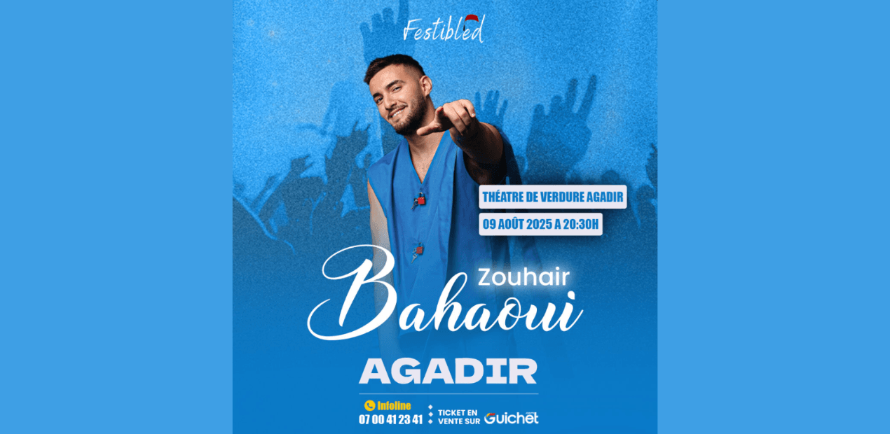 CONCERT DE ZOUHAIR BAHAOUI À AGADIR