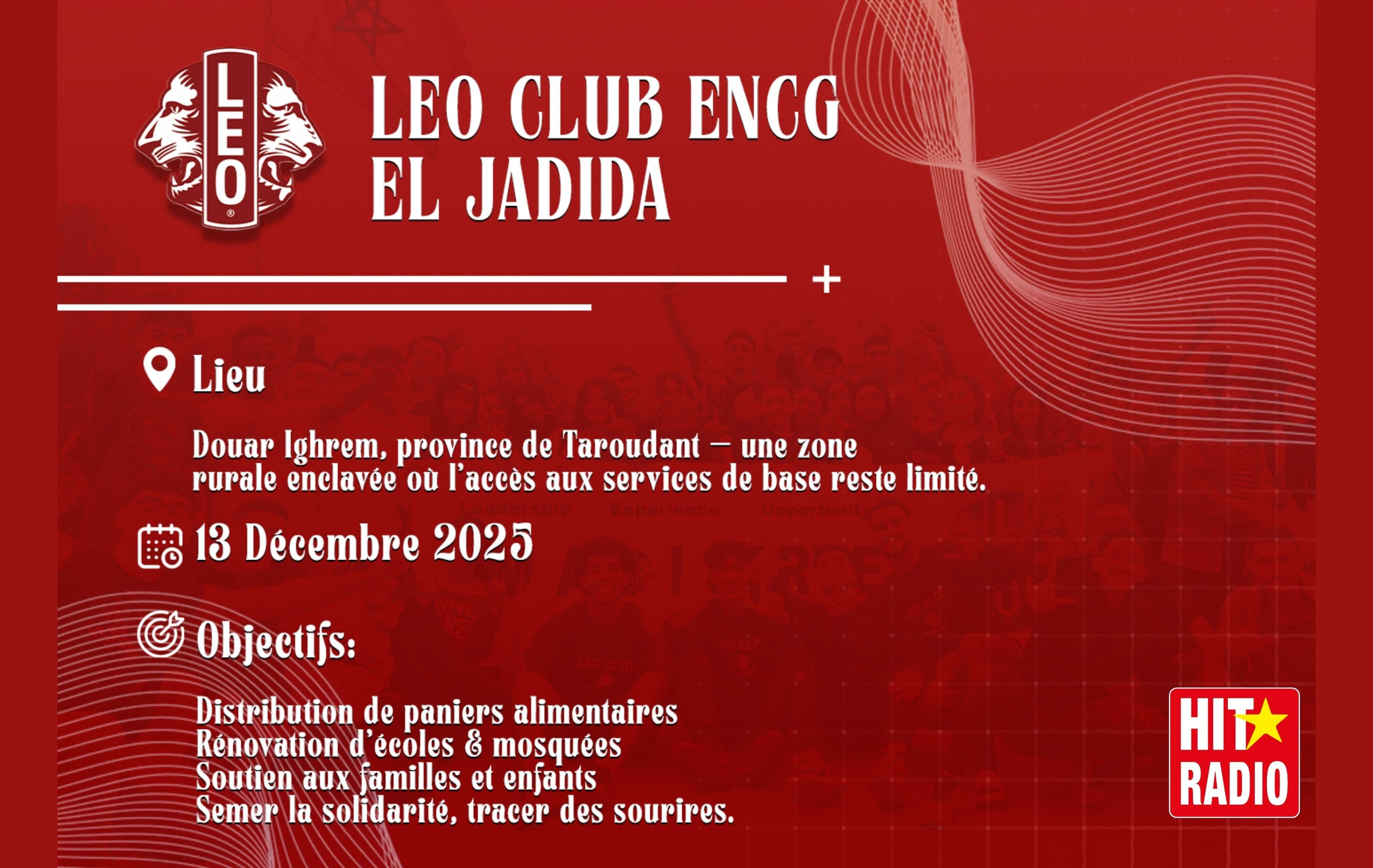 Club LEO ENCGJ – Leadership, Experience, Opportunity : la jeunesse au service de la solidarité