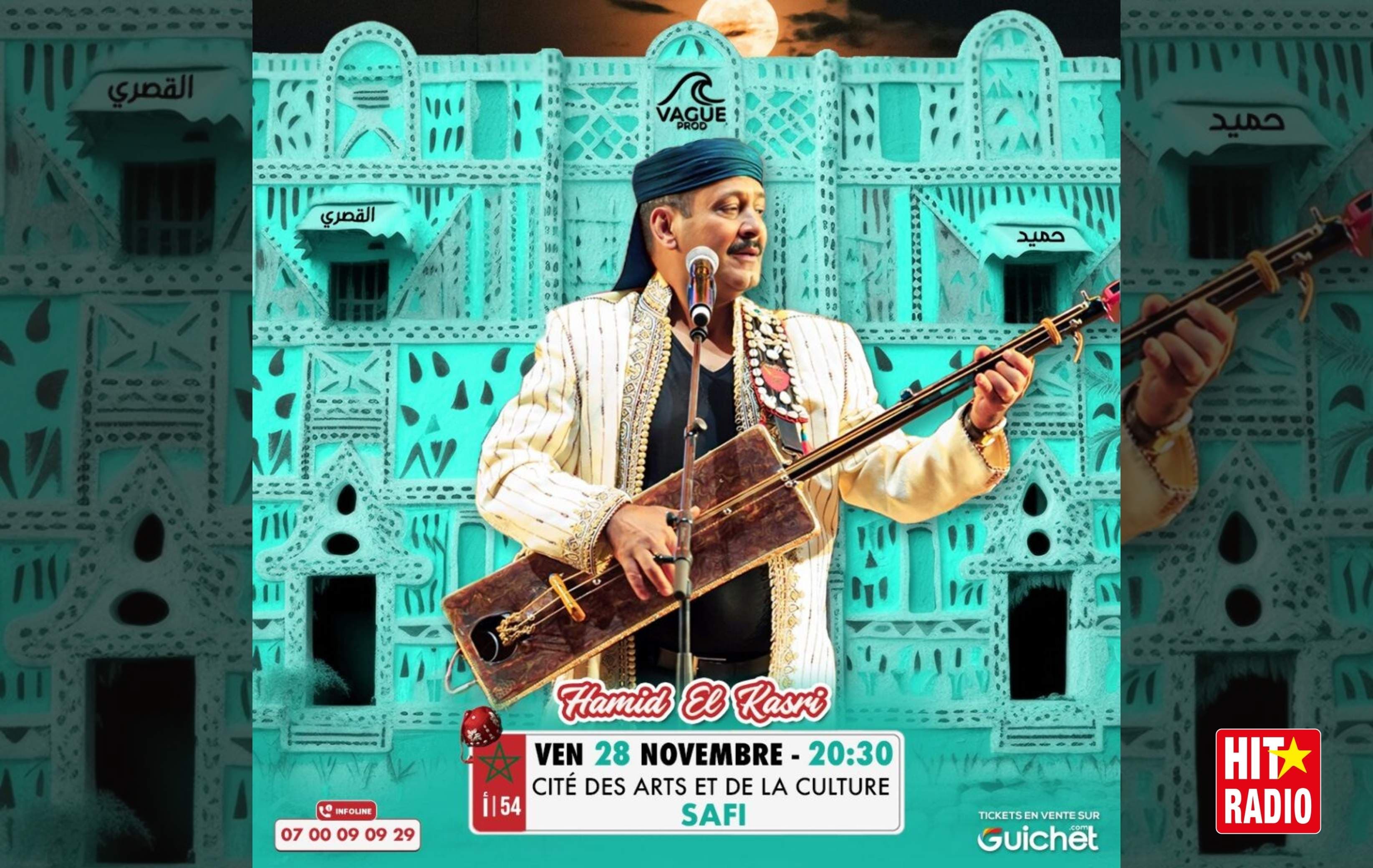 Hamid El Kasri en concert à Safi : une célébration du patrimoine gnawa à la Cité des Arts et de la Culture