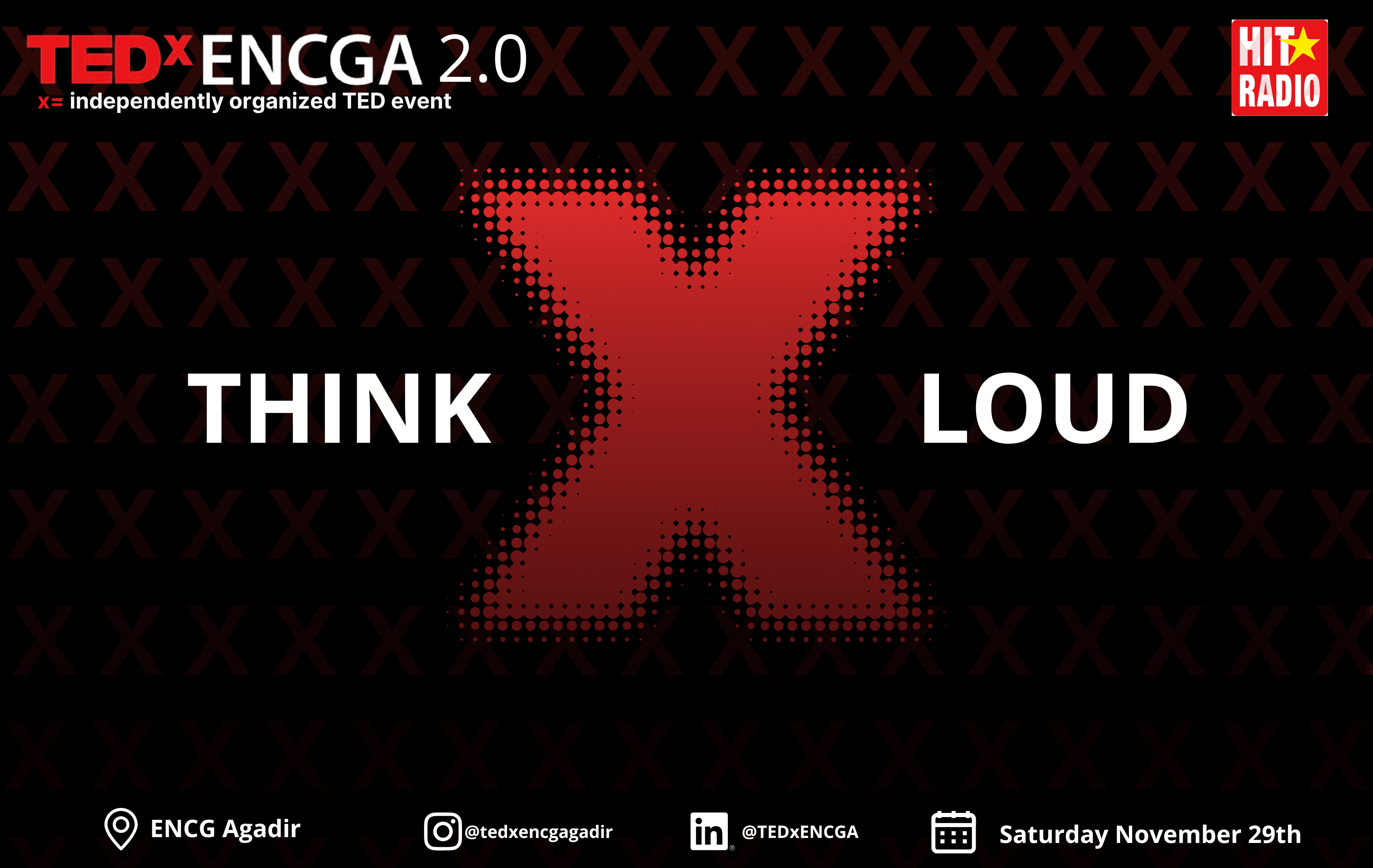 TEDx ENCGA 2.0 : “Think Loud” — Le rendez-vous qui va faire vibrer Agadir !