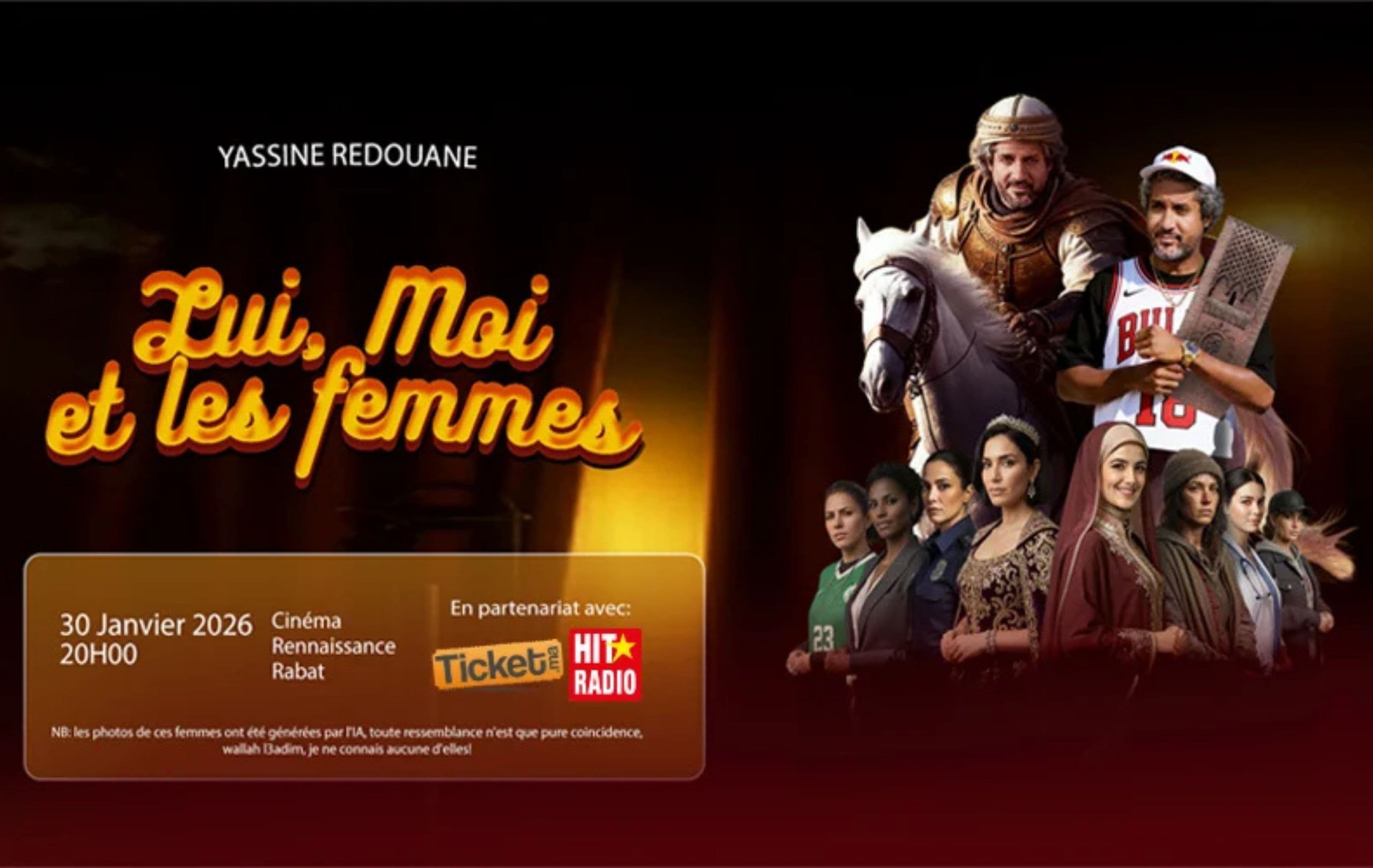 Rires et autodérision : Yassine revient sur scène avec Lui, Moi et les Femmes