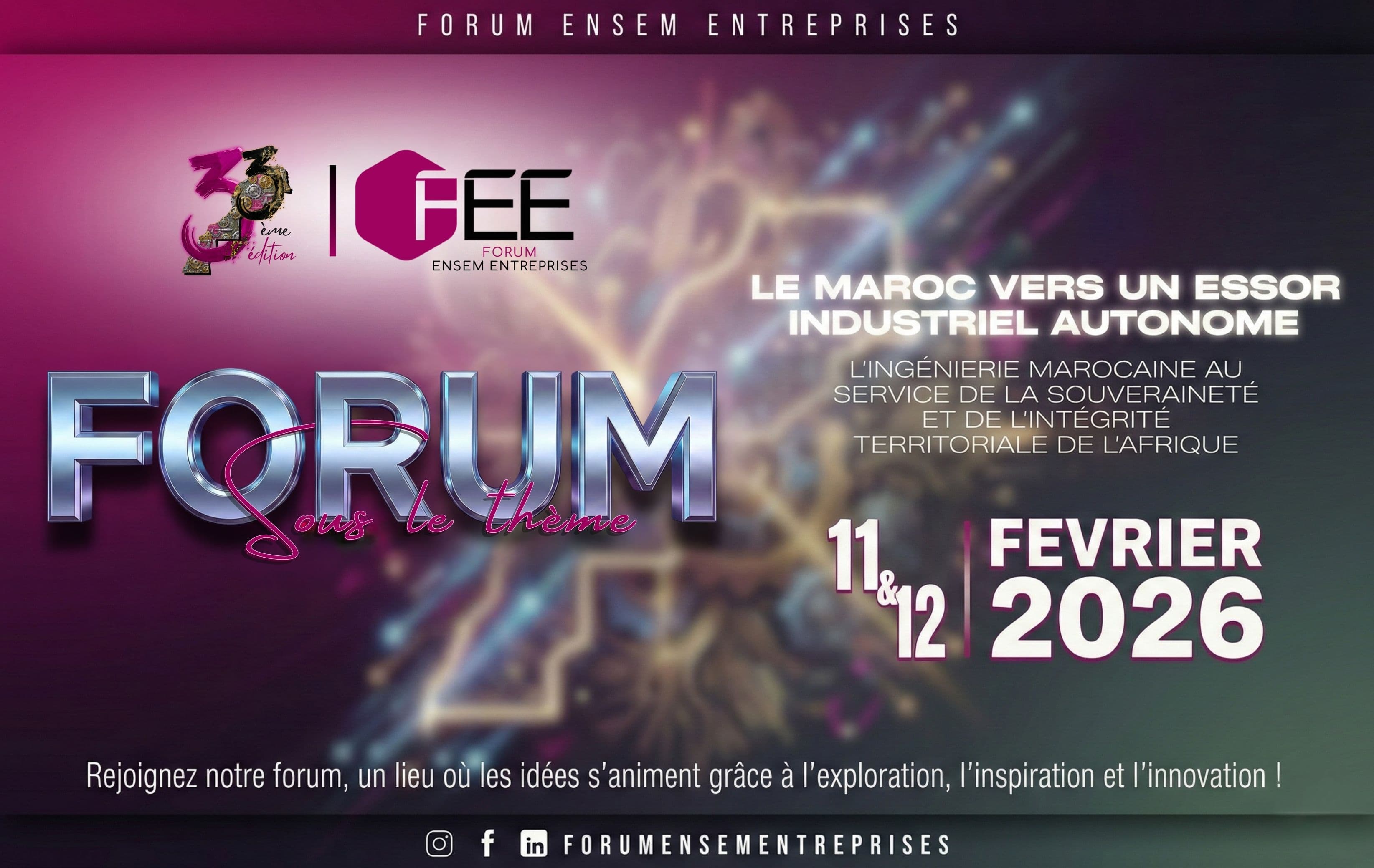 33ᵉ Forum ENSEM Entreprises : l’ingénierie au cœur de la souveraineté industrielle marocaine