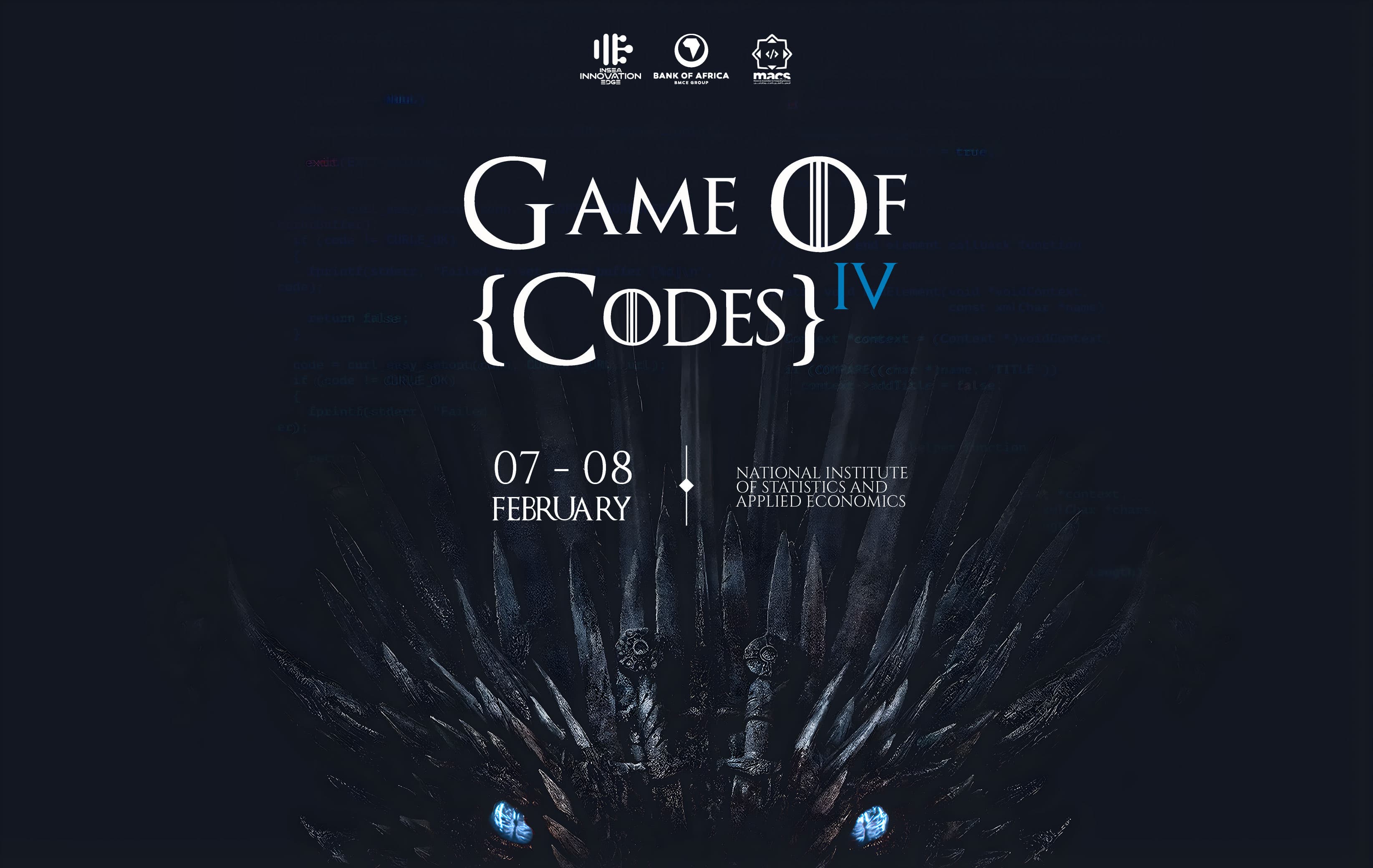 GAME OF CODES IV — Esports Edition : l’INSEA Rabat au cœur de la Tech-Gen marocaine