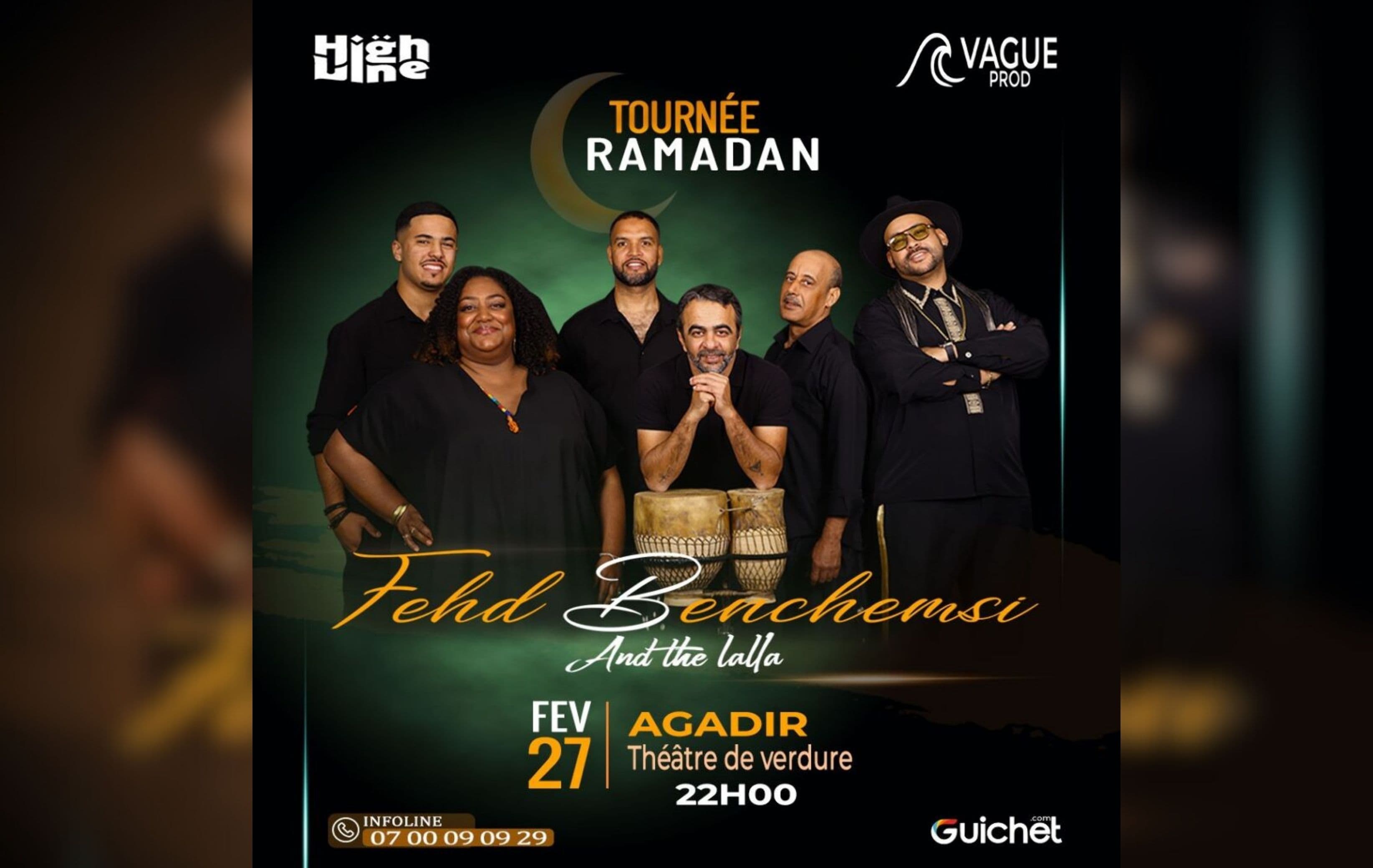 Fehd Benchemsi & The Lalla en concert à Agadir pour la Tournée Ramadan