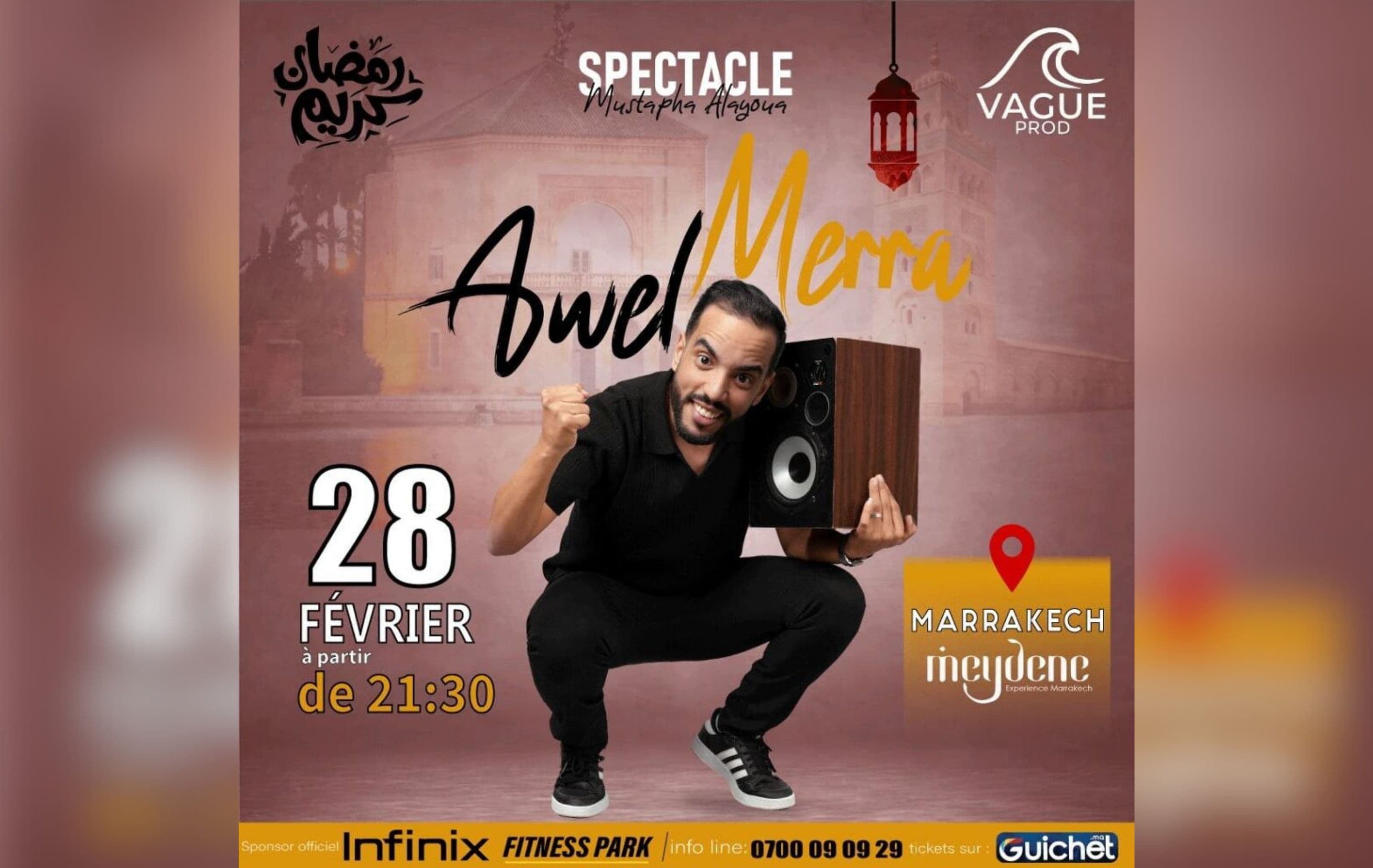 “Awel Merra” : soirée humour à Marrakech avec Mustapha Alayoua