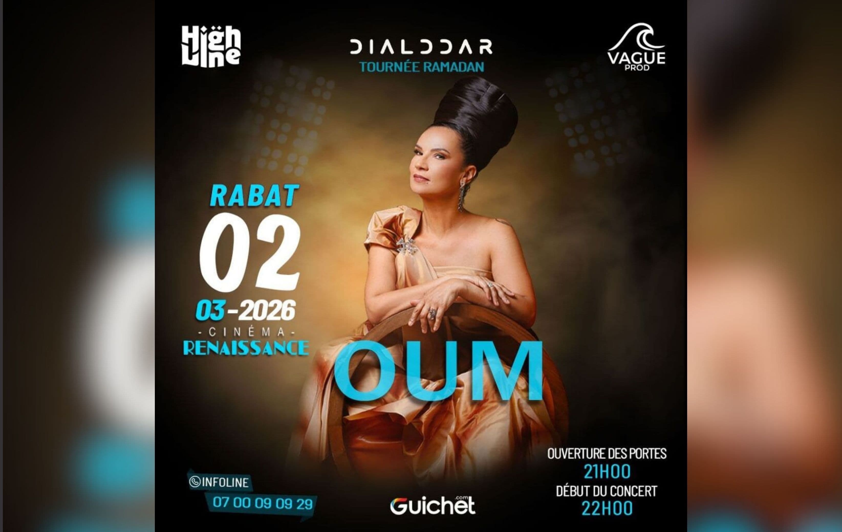 Oum en concert à Rabat : une soirée musicale exceptionnelle pendant le Ramadan 2026