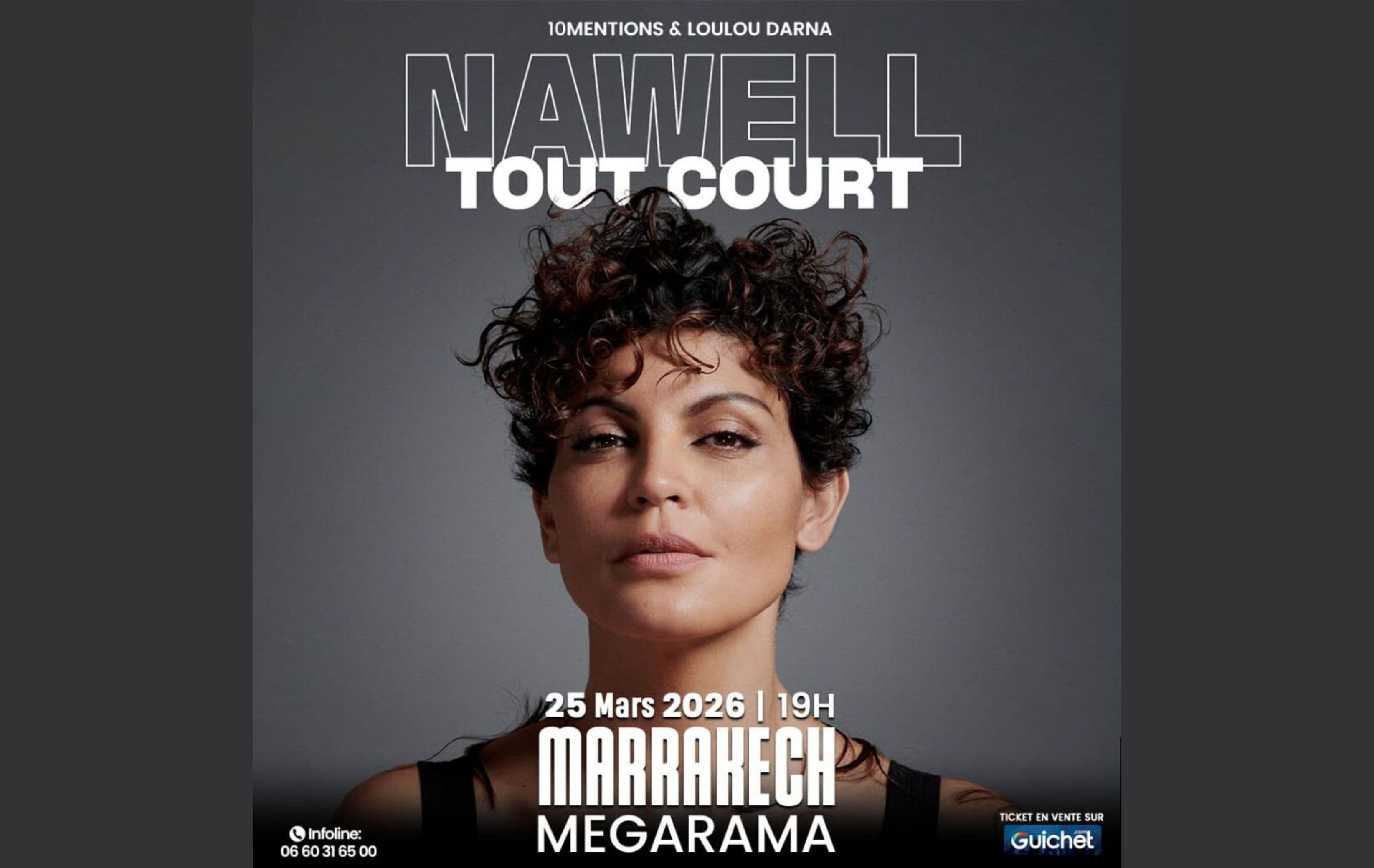 “Nawell Tout Court” — Spectacle d’humour à Marrakech