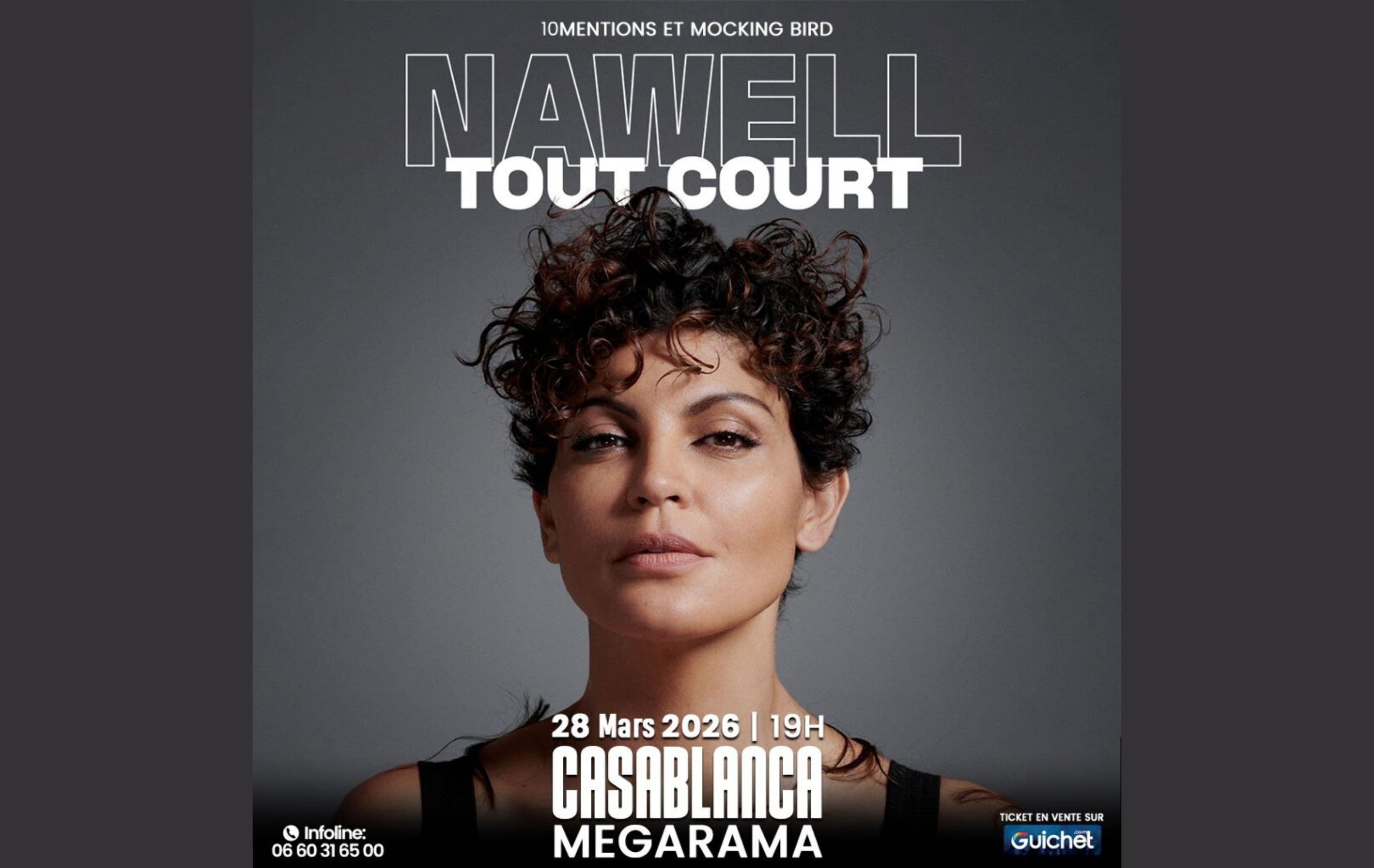 “Nawell Tout Court” — Spectacle d’humour à Casablanca