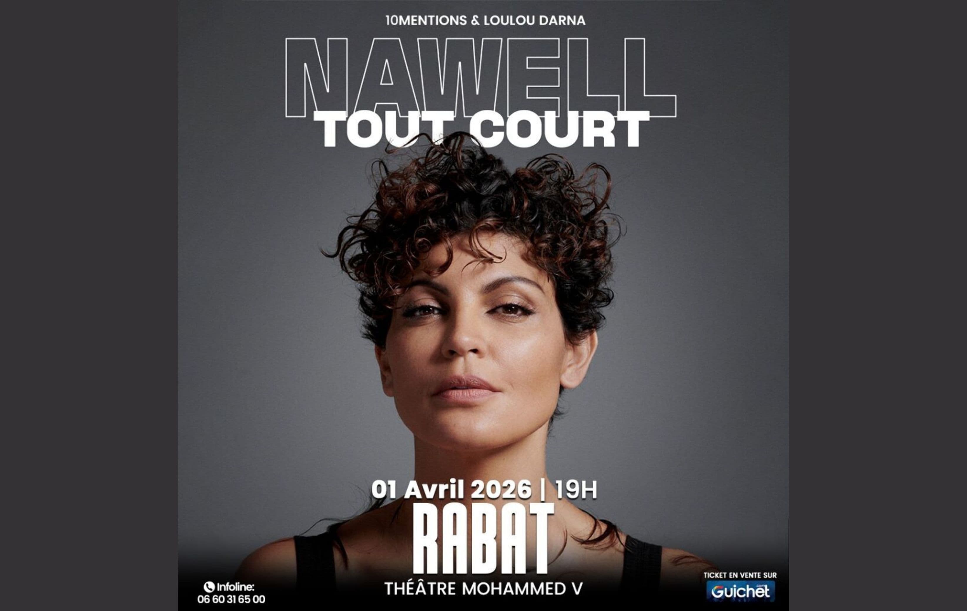 “Nawell Tout Court” — Spectacle d’humour à Rabat