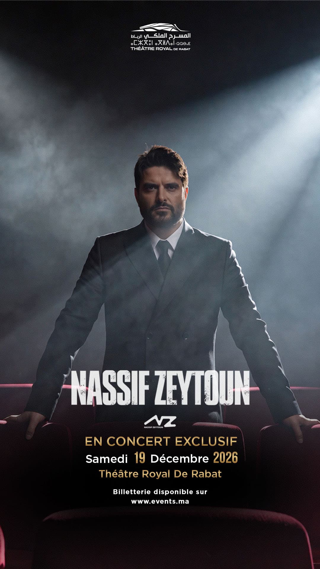 Nassif Zeytoun en concert au Théâtre Royal de Rabat